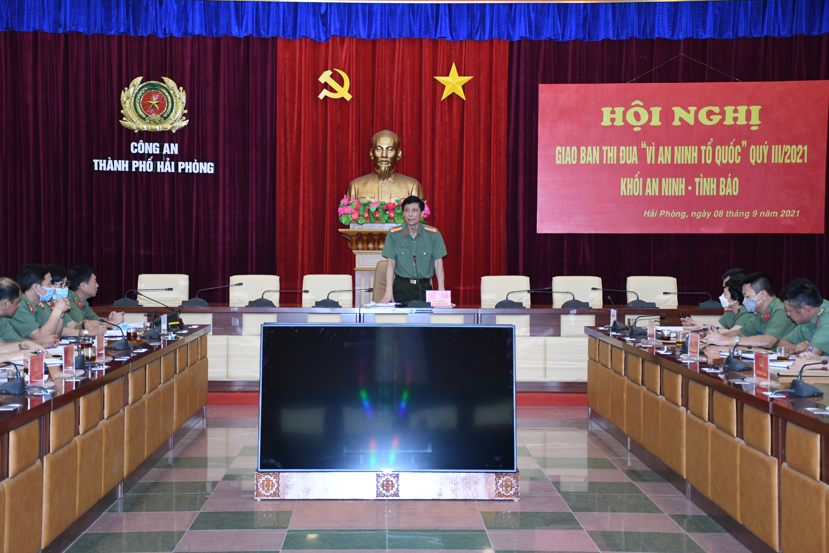 Giao ban thi đua “Vì An ninh Tổ quốc” quý 3 khối An ninh nhân dân